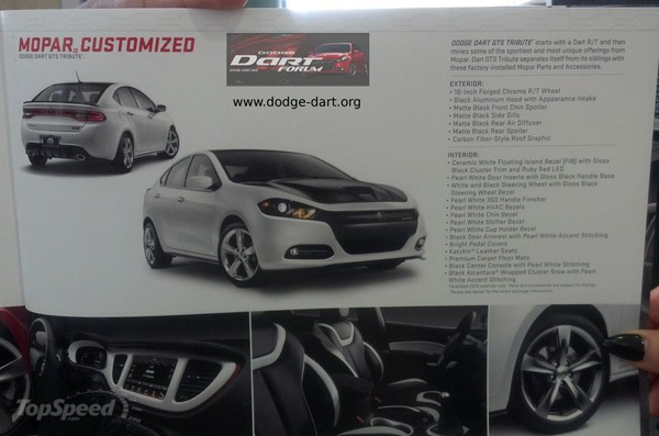 Dodge готовит новый седан Dart GTS Tribute 