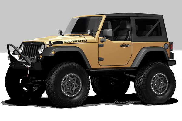 Mopar представит Jeep Wrangler Sand Trooper