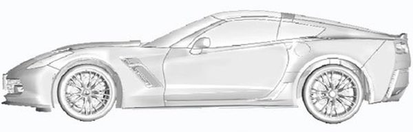 Эскизы Chevrolet Corvette C7 попали в сеть