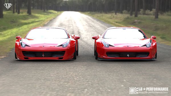Ferrari 458 Italia в обвесе LB Performance