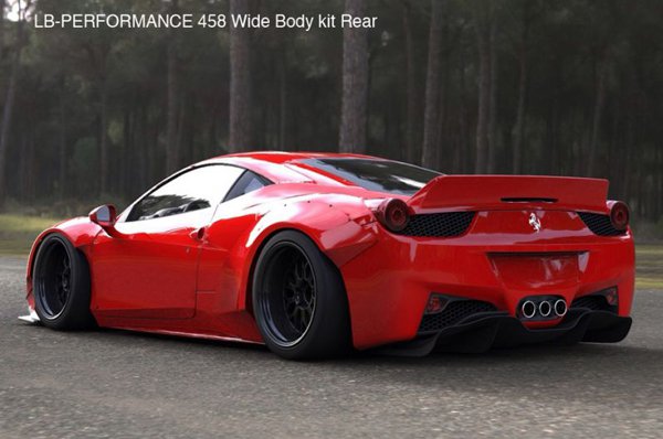 Ferrari 458 Italia в обвесе LB Performance