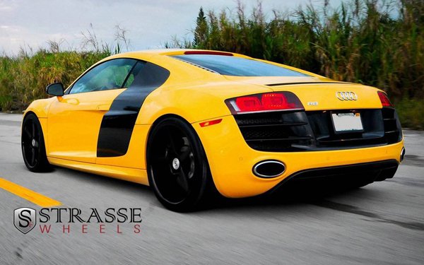 Audi R8 V10 Plus на дисках Strasse Wheels