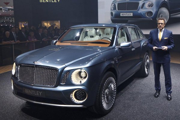 Bentley начнет выпуск внедорожников в 2016 году 