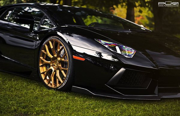 Lamborghini Aventador в обвесе PUR Wheels