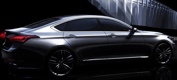 Hyundai рассекретил внешность седана Genesis 2014