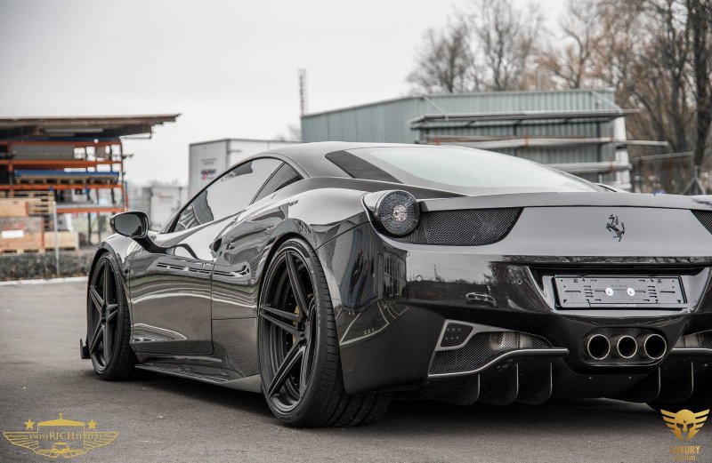 Ferrari 458 Italia Murdered Out от Luxury Customs