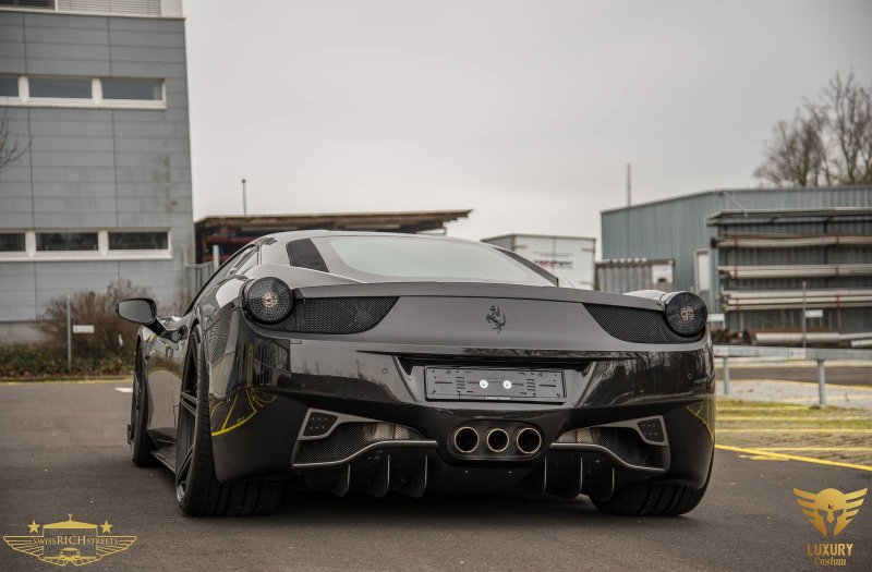 Ferrari 458 Italia Murdered Out от Luxury Customs