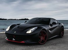 Черный матовый Ferrari F12 Berlinetta от Elite Wrap