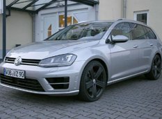 Фотошпионы заметили тестовый Volkswagen Golf R Estate