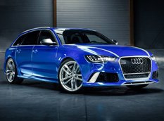 WrapStyle завернул универсал Audi RS6 в синюю хромовую пленку