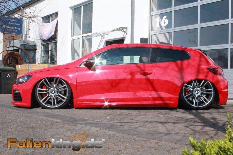 VW Scirocco на 20-дюймовых дисках Bentley от Folienking