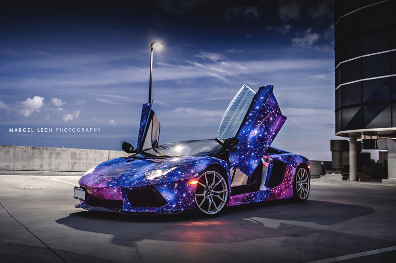 «Космический» Lamborghini Aventador Roadster от DXSC