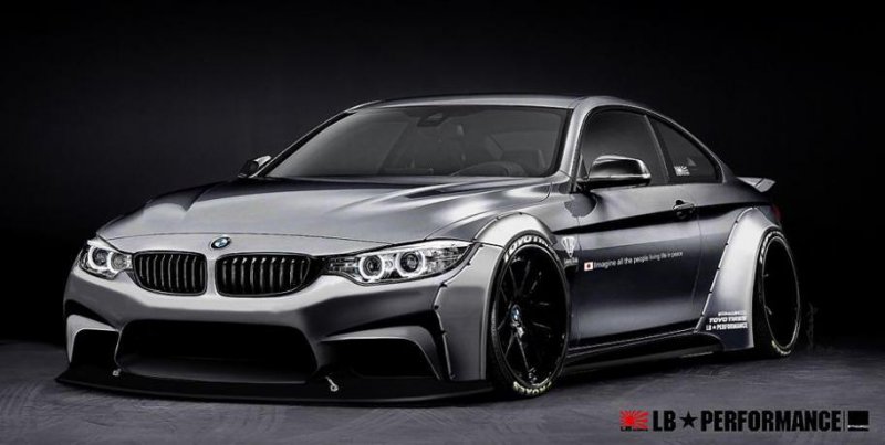 BMW 4-Series Coupe получил широкий обвес от Liberty Walk