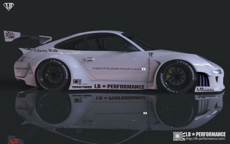 Liberty Walk работает над программой доводки Porsche 911 (997)