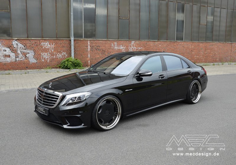 Mercedes S63 AMG на ретро дисках от MEC Design