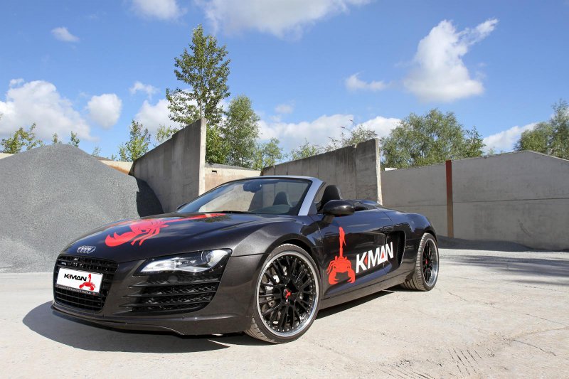 K.MAN оборудовал Audi R8 V8 двойным турбонаддувом 