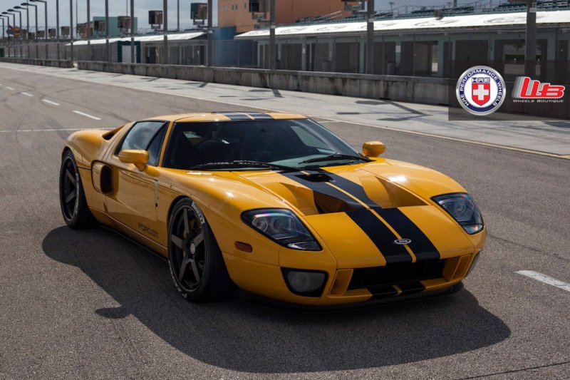 Турбирированный Ford GT Heffner на дисках HRE Wheels