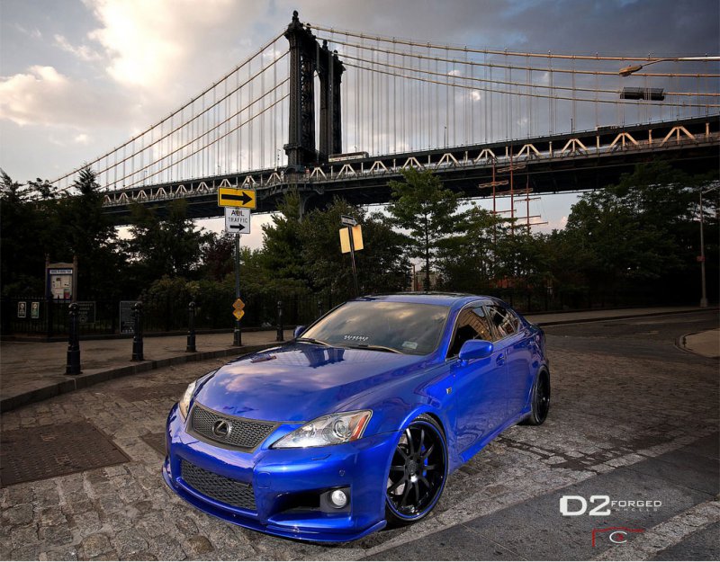 Эксклюзивный Lexus IS F на дисках D2Forged