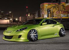 Тюнингованный Hyundai Genesis Coupe на дисках Forgiato Artigli-ECL