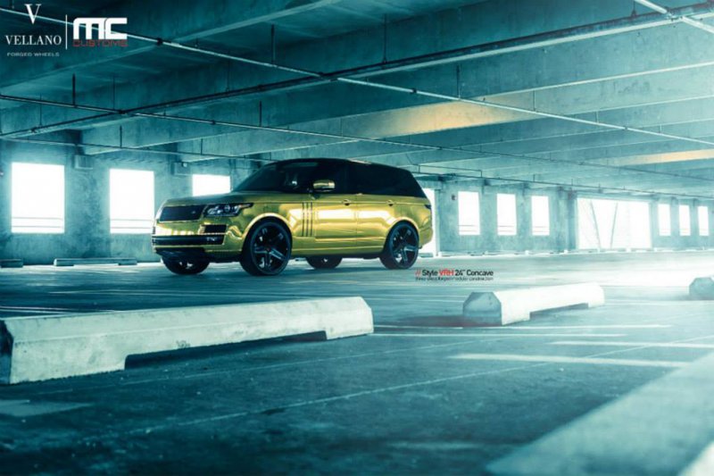 Золотой Range Rover от MC Customs