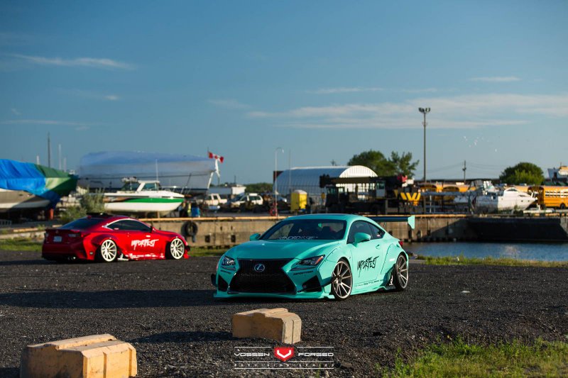 Lexus RC F в обвесах от Rocket Bunny