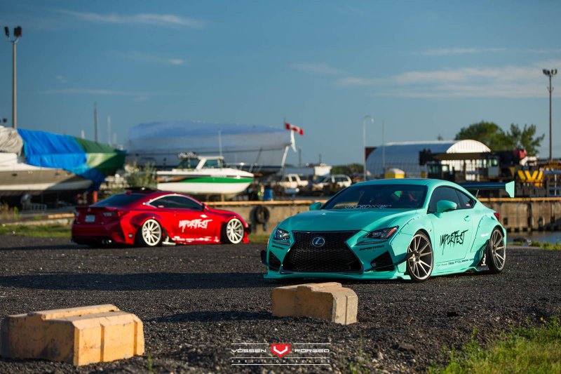 Lexus RC F в обвесах от Rocket Bunny